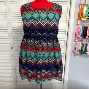 Southwestern Hi Lo Dress